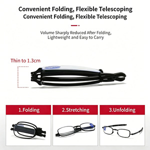 Mini lecteur <span class=keywords><strong>pliable</strong></span> portable bloquant la lumière bleue lunettes <span class=keywords><strong>de</strong></span> <span class=keywords><strong>lecture</strong></span> légères pour hommes meilleure qualité - Product Image 5