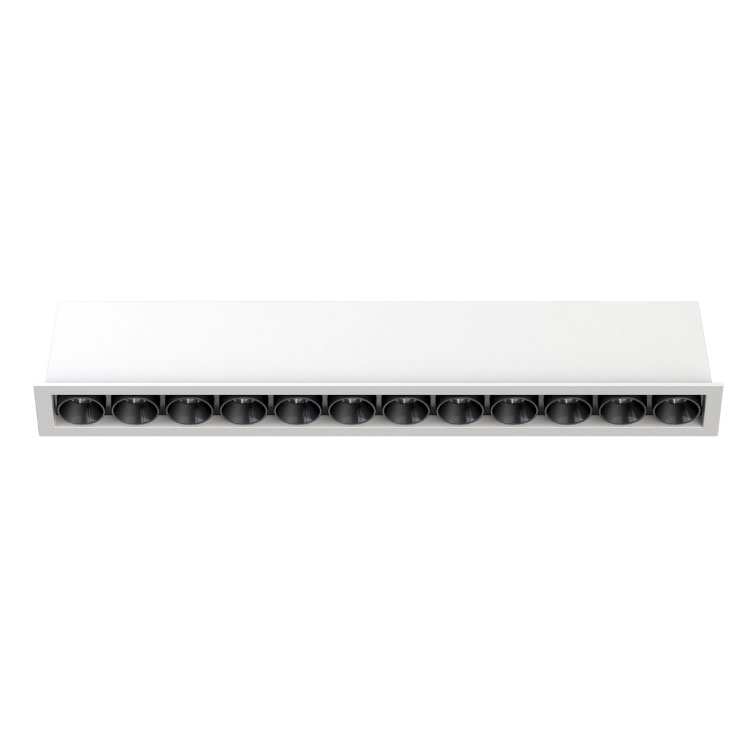 LED Linear Pixel Light 12 Head Fixed Dimmable Multispot Spot Lights 20W Aluminum COB Hotel Indoor Downlights Laser Blade