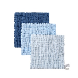 Lingettes en coton mousseline pour bébé, couleur unie, absorbantes, <span class=keywords><strong>ensemble</strong></span> de lingettes pour bébé multicolores - Product Image 2