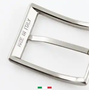 Fibbia per cintura In tela di metallo In stile classico personalizzata In Italia per cinture da uomo In pelle eleganti classiche - Product Image 6
