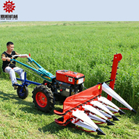 Mini Cosechadora Montada en Tractor, Segadora de Arroz y Trigo, Implemento Agrícola Multifuncional, Cortadora-Formadora de Hileras, Cosechadora de Paja de Maíz