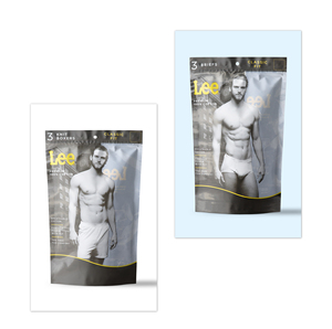 Túi Đựng Mặt Nạ Có Khóa Kéo 3 Mặt Màu Xanh Bóng Moq Thấp Túi Khóa Kéo Cửa Sổ Trong Suốt In Tùy Chỉnh Có Lỗ Treo - Product Image 3