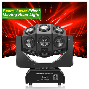 Shtx 200W 18PCS RGBW di chuyển đầu chùm ánh sáng, Laser/Strobe/Disco FX với máy quét cơ giới cho sân khấu/DJ/Câu lạc bộ - Product Image 1