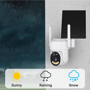 4MP太阳能PTZ户外彩色夜视全高清9000毫安时电池运动检测CMOS传感器Wifi太阳能摄像机4G sim卡 - Product Image 5