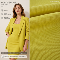 Nouveau tissu jacquard côtelé extensible 95% polyester 5% élasthanne 250GSM 180cm de large, élégant, chic et doux pour robes et costumes pour femmes, garçons et filles