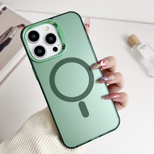 Trong Suốt Matte TPU Bumper Bìa Da Magnetic Chống-Mùa Thu Sang Trọng Điện Thoại Trở Lại Trường Hợp Đối Với iPhone 7 8 Cộng Với - Product Image 6