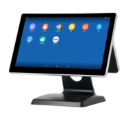 Caja Registradora POS Dual para Windows y Google Play Android 15.6+10.1/11.6 Pulgadas para Punto de Venta y Restaurante 156 POS Dual