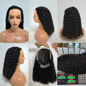 Letsfly Promotion 200% Short Bob <b>Wig</b> Straight Water Wave <b>Wig</b> <b>for</b> <b>Black</b> <b>Women</b> 13x4 Lace Front <b>Wig</b> Brazilian Virgin Hair - Product Image 4