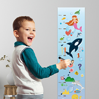 Tableau de croissance magnétique en feutre pour enfants, autocollant mural personnalisable et amovible, affiche effaçable à sec en feutre uni pour la décoration de chambre