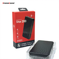 Banque d'alimentation haute capacité avec écran LED numérique, chargeur rapide pour téléphone portable, station d'alimentation 20000mah 10000mah