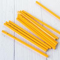 Logo personnalisé 7 ''hexagone bois naturel école papeterie bon marché HB crayons en vrac/ensemble paquet avec couleur plomb