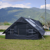 Tente de voiture gonflable 13' x 10' pour 8 à 10 personnes avec fenêtre de toit et couverture d'intimité, tente de hayon gonflable pour SUV, tente arrière gonflable pour voiture