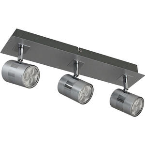 Xavier Nickel/Chrome 3x9W LED Track Lights 3x9x13cm Appliquer L.39xAn.8xAl - Product Image 1