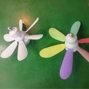 E27 <b>Ceiling</b> Fan Bulb <b>Light</b> 420mm 520mm <b>Remote</b> <b>Control</b> Six Blade Flower Shape LED Fan <b>Light</b> Flush Mount - Product Image 1