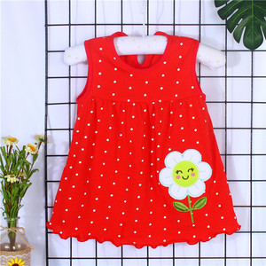Vêtements d'été pour bébé, robe à fleurs pour tout-petits, haut pour filles, chemise sans manches, robe d'été pour bébé fille - Product Image 6
