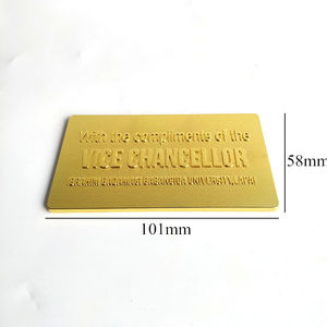 Cartes de visite en métal personnalisées, bon marché, de haute qualité, artisanat en métal, plaque de nom en métal pour l'université - Product Image 3