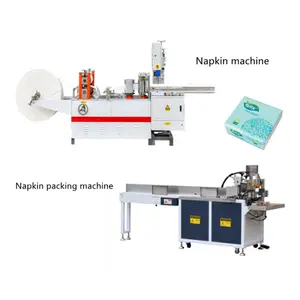 Cost effective 1/4 folding paper napkin printing machine