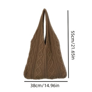 Bolso Retro de Gran Capacidad, Diseño Calado, Casual, Versátil, de un Solo Hombro, Nuevo, Minimalista, para Ir al Trabajo, la Playa o de Compras - Product Image 3