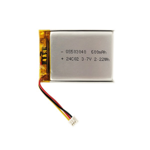 Lithium Ion Polymber Battery Cell QS503040 600mAh 3.7V for Wearable Products - Product Image 2