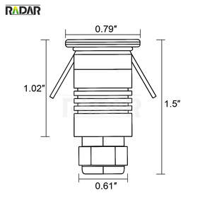 Lumières d'allée en béton Mini lumière d'escalier souterraine étanche IP67 pour décoration <span class=keywords><strong>de</strong></span> rue <span class=keywords><strong>de</strong></span> jardin vente entière directement fabrication - Product Image 5
