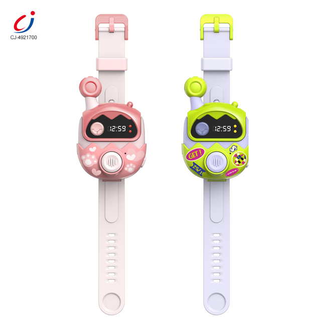 Chengji Kids Outdoor Adventure Games Rechargeable Change Voice Educational Cartoon Design Walkie Talkie Watch for Kids