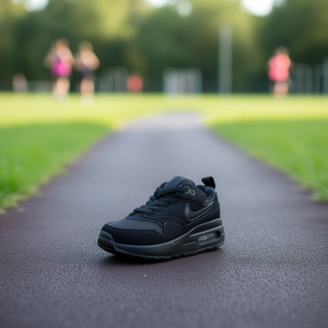 Nike Air Max 1 EasyOn Ps Zapatos para niñas, parte superior de malla negra, suela de goma, calzado para entrenamiento físico de primavera - Product Image 2