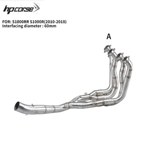 Tubo de escape delantero de motocicleta tipo Slip-On, sistema completo de acero inoxidable para Motocross, compatible con S1000RR 2010-2025 y S1000R 2019-<span class=keywords><strong>2023</strong></span> - Product Image 2