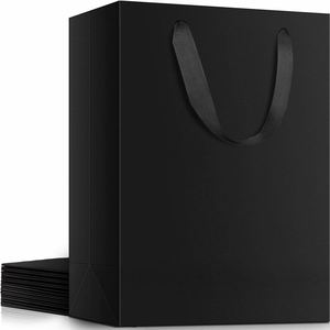 Sacs en papier kraft de luxe avec poignées, prix compétitif direct usine, emballage pour le shopping - Product Image 4