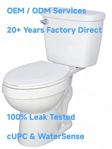 Inodoro <span class=keywords><strong>de</strong></span> Dos Piezas CUPC WaterSense Directo <span class=keywords><strong>de</strong></span> Fábrica, 1.28 GPF, Alargado, ADA, Descarga Sifónica, Cerámica Sanitaria LN-1101 - Product Image 1