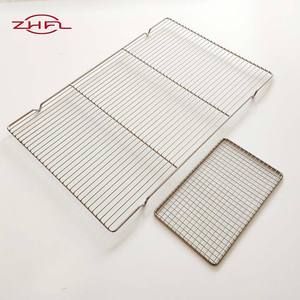 Rejilla de malla redonda para barbacoa, rejilla para horno microondas, bandeja de acero inoxidable de 11 pulgadas x 2, resistente al calor, resistente a la corrosión, antiadherente - Product Image 1