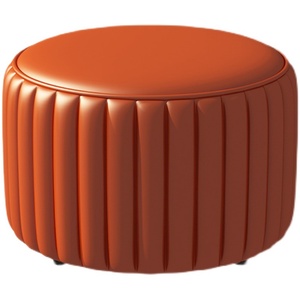 Taburete bajo de cuero pequeño, asiento suave, taburete para cambiar zapatos, mesa de café, PUF, banco para el hogar, sala de estar, sofá, habitación de <span class=keywords><strong>niños</strong></span>, esquina de lectura - Product Image 5