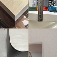 Panneau de dalle de quartz blanc brumeux anti-taches pour cuisines ouvertes et douches, non poreux et hygiénique, directement de l'usine