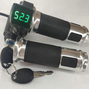 Accélérateur torsadé d'accélérateur 12-100v, avec indicateur d'affichage numérique Led et verrouillage pour vélo électrique, Scooter, vtt, <span class=keywords><strong>poignée</strong></span> de gaz - Product Image 1