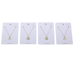 Collana con ciondolo a forma di occhio in ottone e acciaio inossidabile, confezione da 12 pezzi - Product Image 2