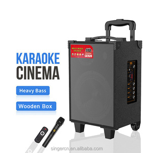 New Home theatre hệ thống karaoke bluetooth Loa jqs908s loa siêu trầm âm thanh box với 8 inch xe đẩy Loa - Product Image 1