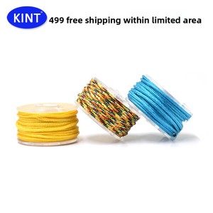 Mini <span class=keywords><strong>bobine</strong></span> <span class=keywords><strong>de</strong></span> <span class=keywords><strong>fil</strong></span> à tresser teint n° 72, 0,8 mm, sinterisable, adapté au tréfilage et à la perlage ; cordon rouge fait main, pack petite quantité - Product Image 4