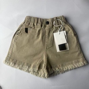 <span class=keywords><strong>Pantaloncini</strong></span> Casual alla Moda per Bambine, in Morbido Cotone Elasticizzato, Comodi con Vita Elastica per Uso Quotidiano - Product Image 1