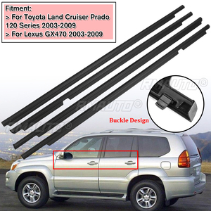 NUEVAS 4 Piezas de Burletes para Puertas, Juntas Selladoras para Toyota Land Cruiser 120 Prado 2003-2009, para Lexus GX470 2003-2009 - Product Image 1