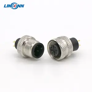 M12 connector waterproof plug and socket high quality china manufacturer