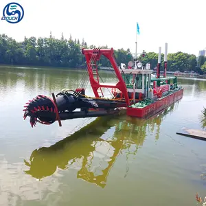 China fornecedor profissional 10inch mini areia dragagem máquina areia sucção bomba draga cortador sucção draga para venda