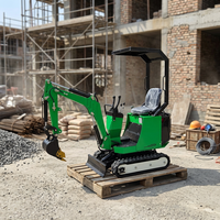 Mini-excavatrice ZNW-10 neuve de 1 tonne, compacte, sur chenilles, avec accessoires, moteur Koop, facile à manipuler, haute efficacité, adaptée au garage
