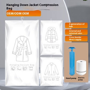 Hiện Đại Có Thể Gập Lại Nhựa Chân Không Nén Lưu Trữ Túi Cho Quần Áo Áo Khoác Treo Khai Thác Không Khí Bìa Du Lịch Bộ Đồ Giường Giày - Product Image 5