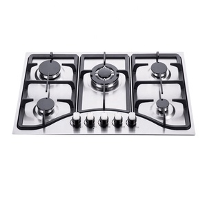 Estufa <span class=keywords><strong>de</strong></span> <span class=keywords><strong>Gas</strong></span> <span class=keywords><strong>de</strong></span> 760 mm para América del Sur, Panel <span class=keywords><strong>de</strong></span> Acero Inoxidable, Anafe a <span class=keywords><strong>Gas</strong></span>, Hornillas Integradas, Certificado CE, Cocina <span class=keywords><strong>de</strong></span> <span class=keywords><strong>Gas</strong></span> <span class=keywords><strong>de</strong></span> 5 Quemadores - Product Image 1