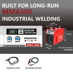 เครื่องเชื่อมไฟฟ้าอุตสาหกรรม MMA500 รุ่นใหม่ 500A 380V 3 เฟส โมดูล IGBT ระบบ Hot Start สำหรับงานหนัก รับประกัน 2 ปี กำลังไฟฟ้าสูงสุด 350A - Product Image 3