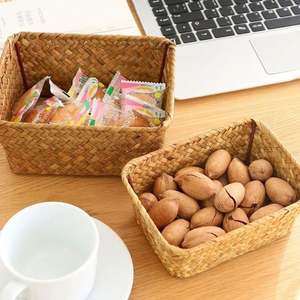 空ゴルフギフトバスケット生地裏地付きバスケット薬局長方形織りラタン小さなメッシュランドリーバッグ - Product Image 2