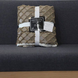 Distribuidor chino, venta al por mayor, <span class=keywords><strong>cama</strong></span> de algodón cálido, mantas Sherpa de Color sólido para invierno - Product Image 6