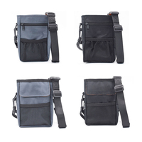 Sac de dressage pour animaux de compagnie de luxe classique avec sangle de taille et d'épaule pliable, pochette durable pour friandises pour chien, style classique pour chiots