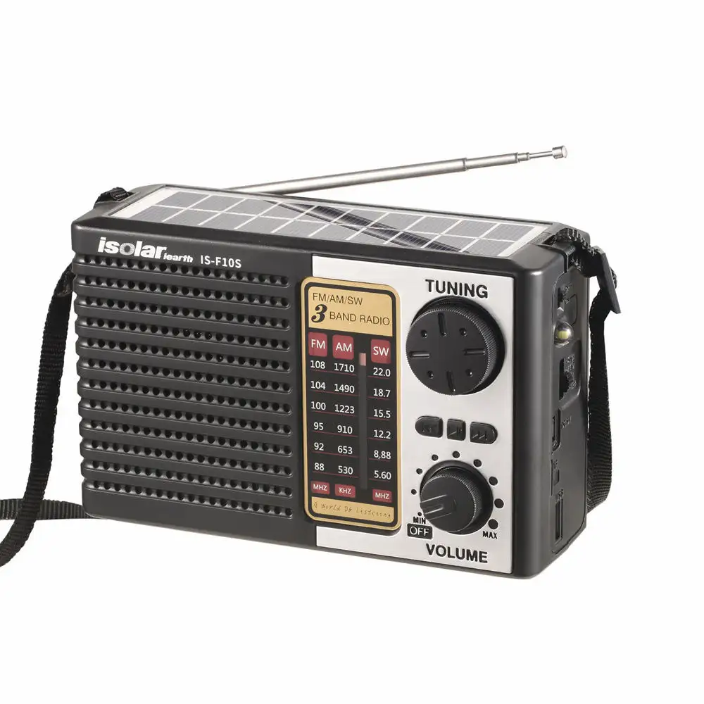 Am Fm Supper Bass Radio numérique avec batterie externe Haut-parleur universel sans fil pour la maison d'urgence Essentials à énergie solaire