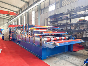 Vodley Steel <b>Sheet</b> Roll Forming Corrugated Panel and Roof <b>Tile</b> Making Machine Three Layers Easy to Operate 220v/380v - Product Image 5