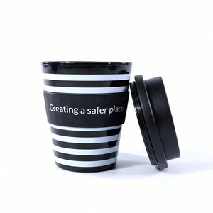 Vaso de Café Promocional Ecológico, Económico y Reutilizable de Plástico PP, Personalizado con Logotipo, con Tapa - Product Image 3